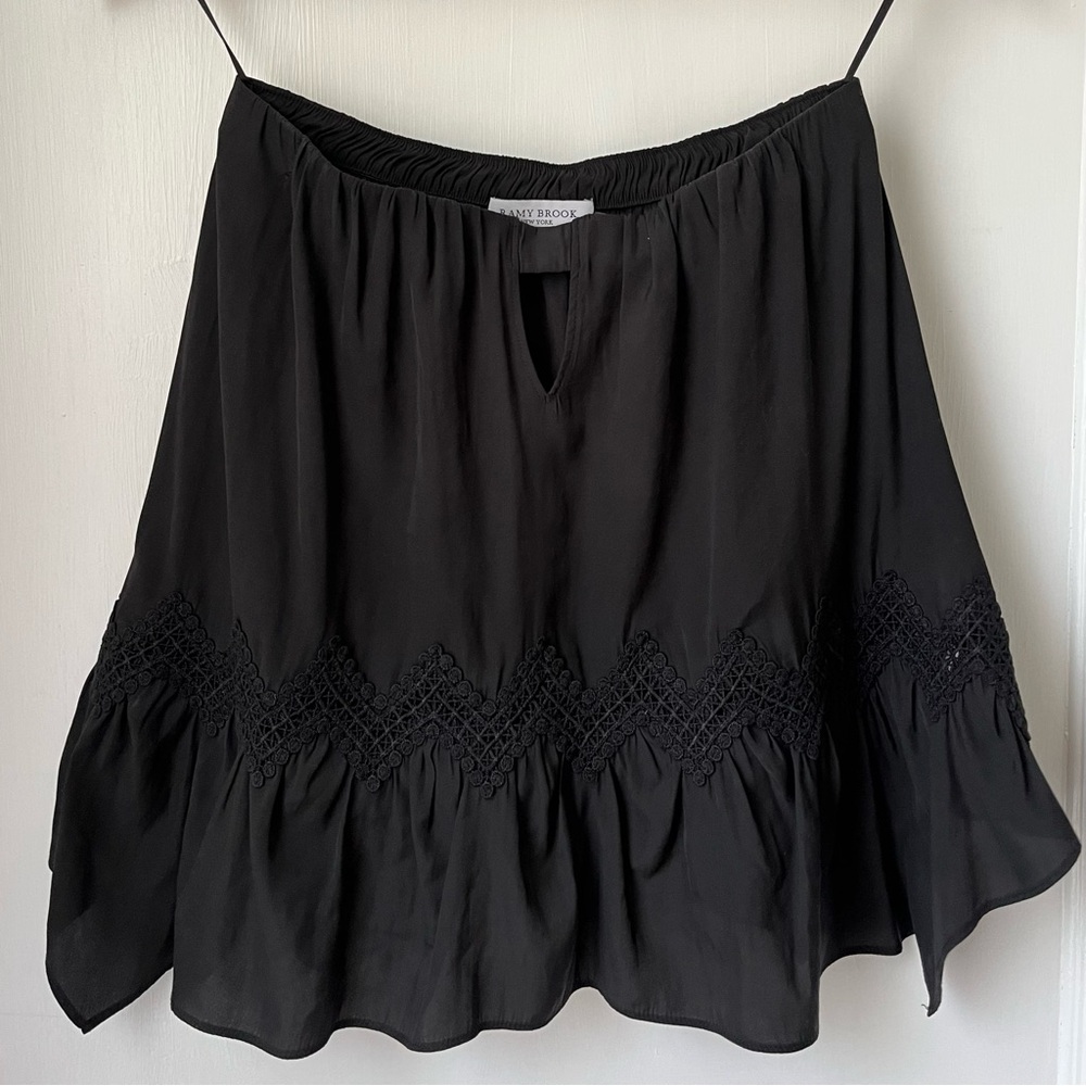 Ramy Brook Black Strapless Top